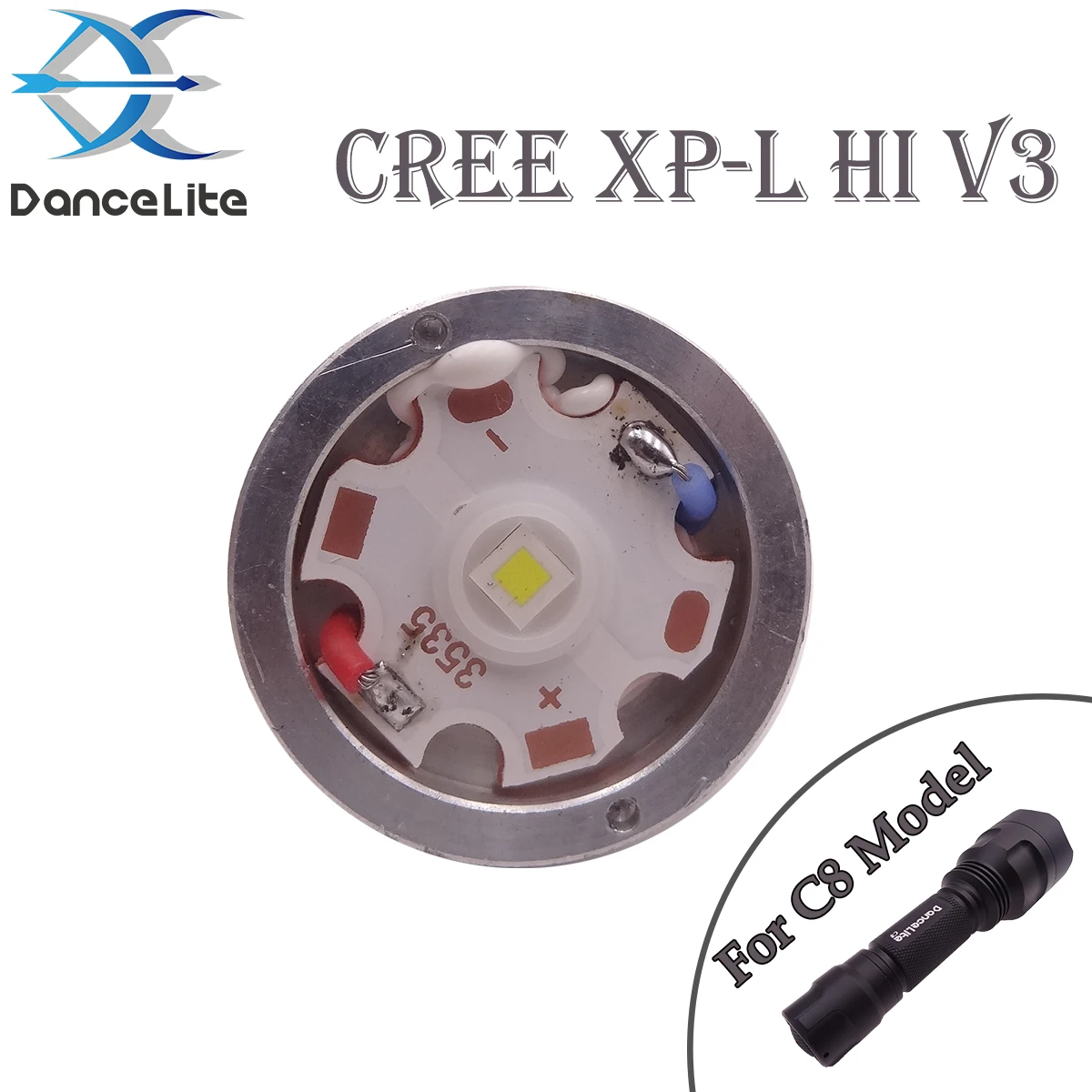 Светодиодный модуль C8 XPL Hi V3 6500K яркий светодиодный чип высокой интенсивности для