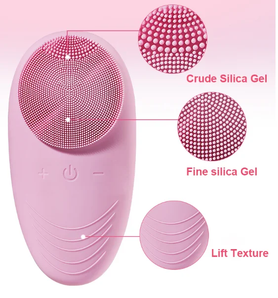 electric brush 6 Мини электрическая силиконовая Чистящая Щетка массажная стиральная машина водонепроницаемый USB Перезаряжаемый прибор для очищения лица массажер - Цвет: electric brush 6