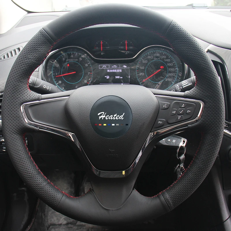 Оплетка руля для Chevrolet Cruze 2015 Volt 2016 2017 New оплетка из микрофибры на рулевое