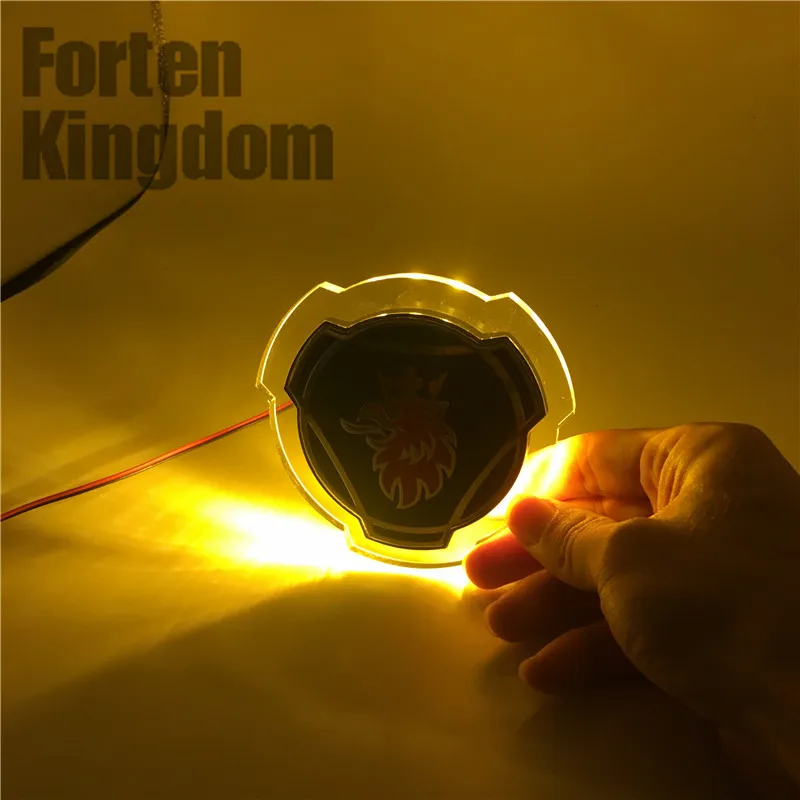 2 шт. эмблема на переднюю решетку радиатора грузовика Scania и 24 В светодиодные