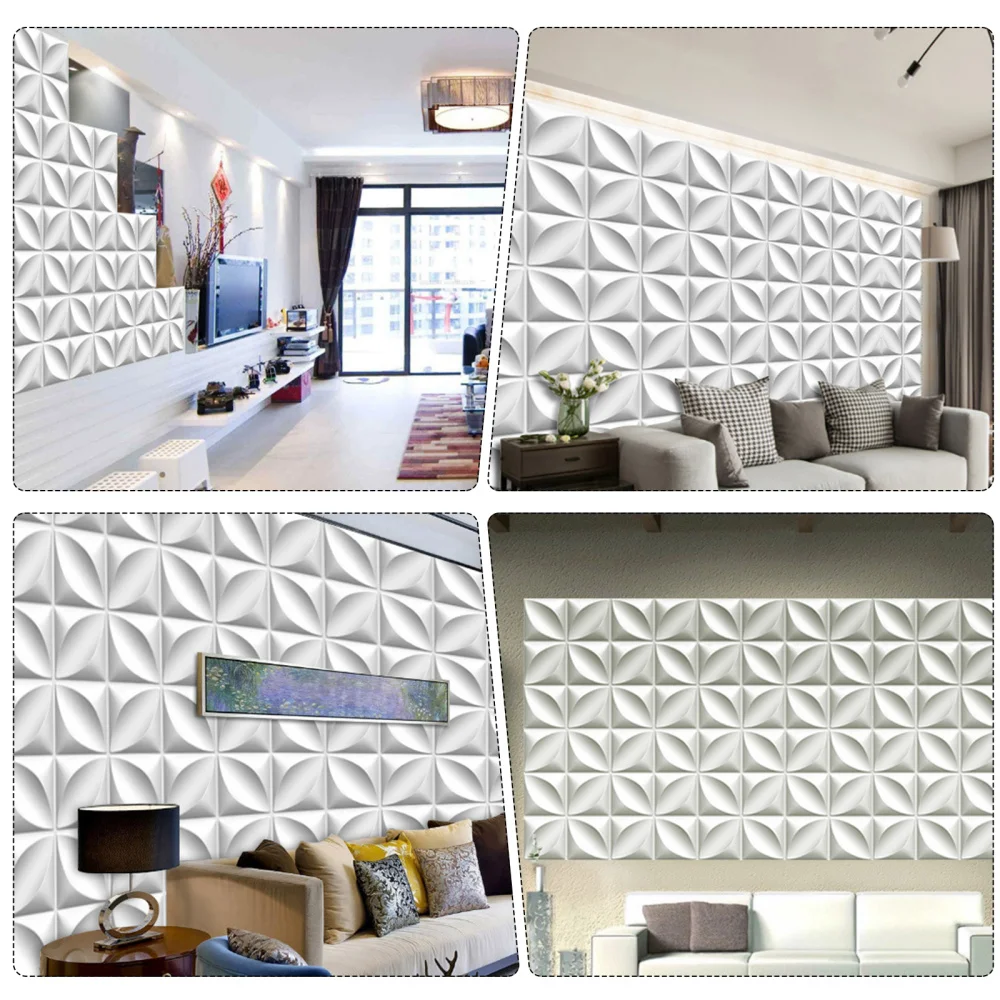 

3pcs Room Wall Stickers 3D Background Wall Stickers Indoor Scene Decors