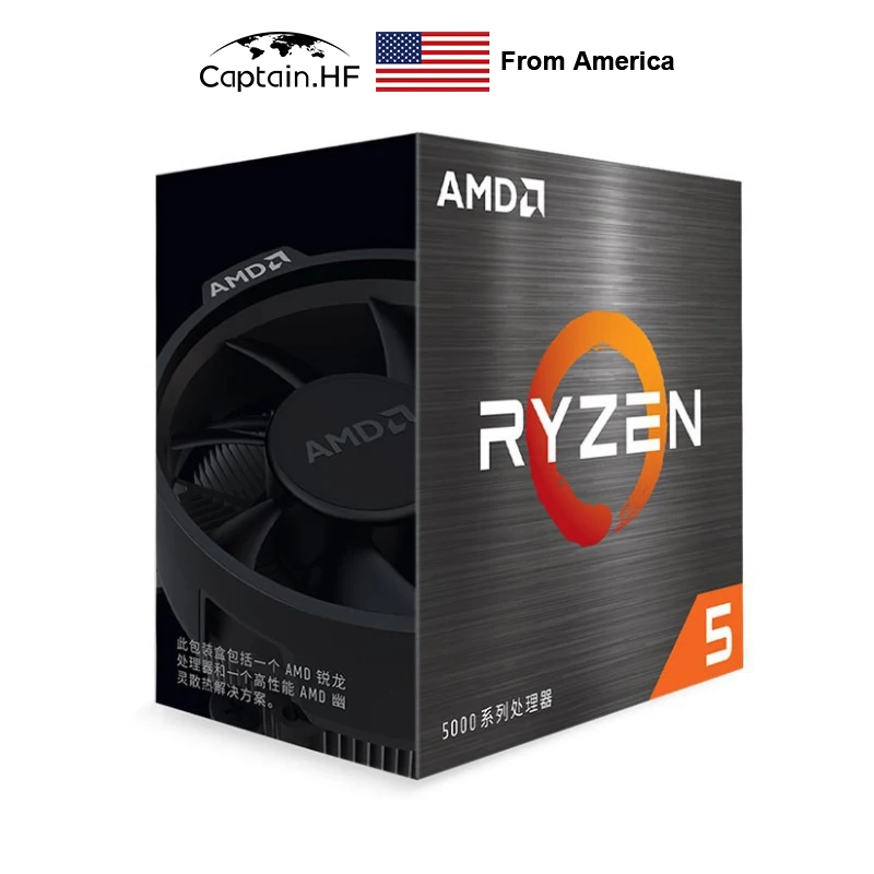 Bestellen UNS Kapitän AMD Ryzen R5 5600X 6-Core, 12-gewinde Entriegelte Desktop Prozessor Mit Wraith Stealth Kühler Boxed