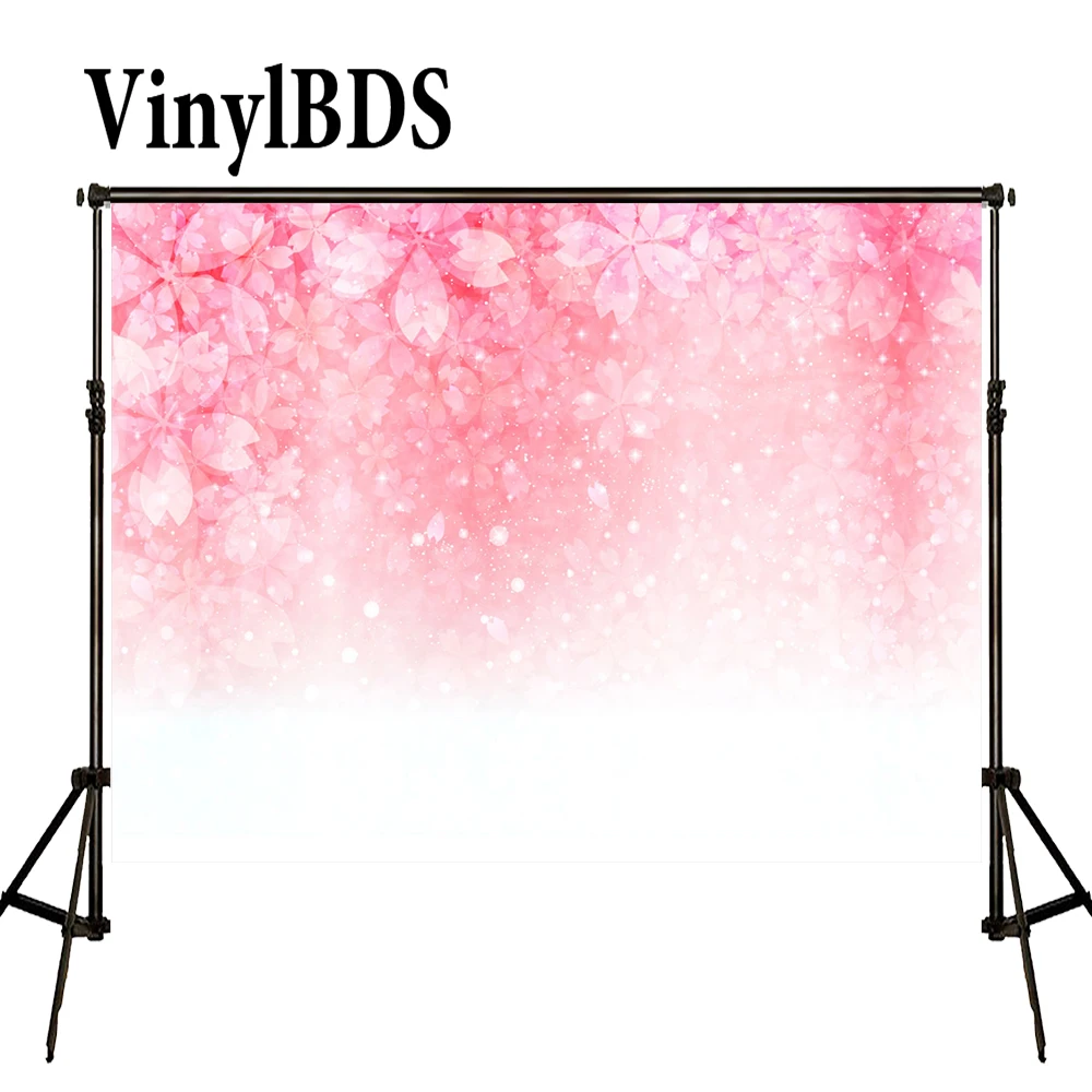 

VinylBDS Newborn Backdrops Pink Cherry Background Spring Photography Backdrops Large Size Seamless Photo for Photos studio shoot