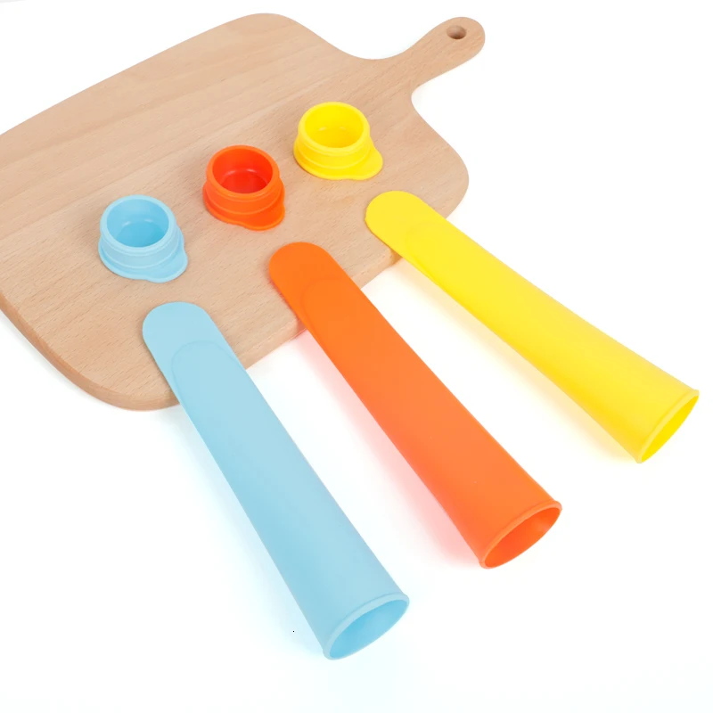 Delidge 1pc Popsicle Ice Cream Mold Silicone Diy Fruit Popsicle Fruit Sugar Pudding Mold Ice Cream Making Tools