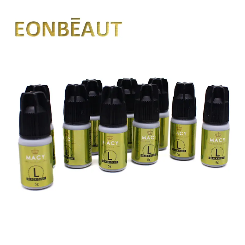 10 бутылок черный клей MACY Type L 5 мл для наращивания ресниц корейский оригинальный