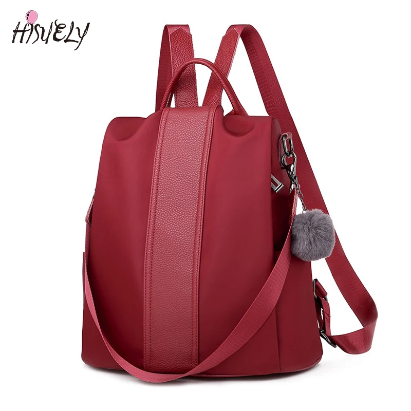 

HISUELY Fashion Bohemia Women Shoulder Bag PU Leather Travel Backpack High Quality School Bag for Girl Sac a Dos Feminina BG897B