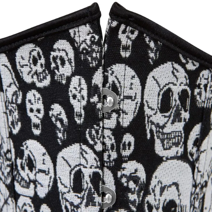 Корсет Женский корсет под грудь с принтом черепа в готическом стиле