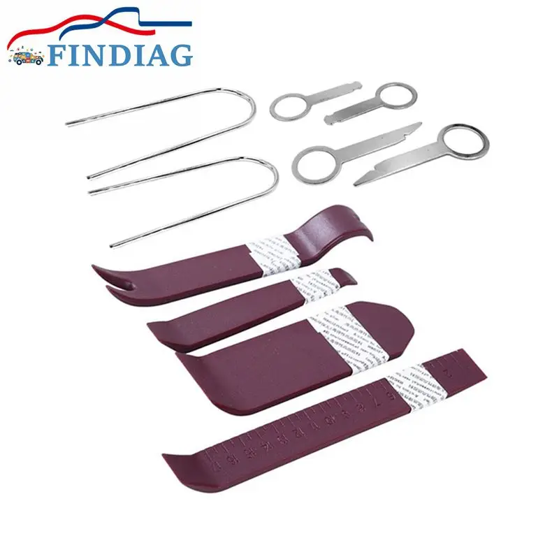 

12pcs/set Car Removal Repair Tool Car DVD Stereo Refit Kits Installer Plastic Panel Audio Car Door Clip Disassembly Tools