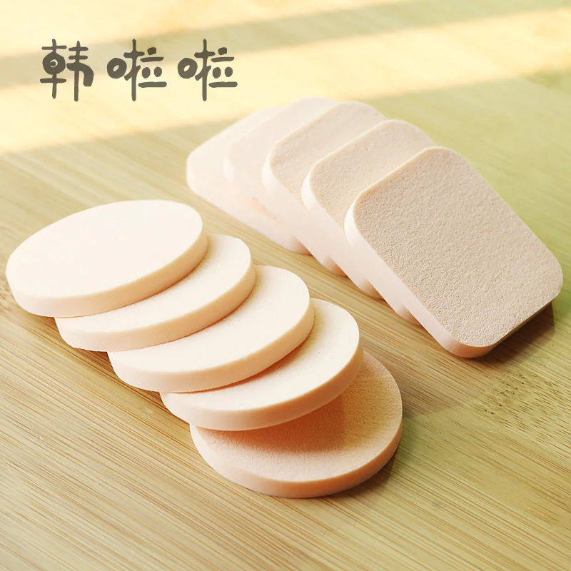 1 10 шт. косметический спонж для пудры Гладкий женский основы макияжа инструменты