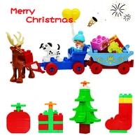 big building blocks accessories compatible large brick children kid christmas festival tree gift series assembly educational toy