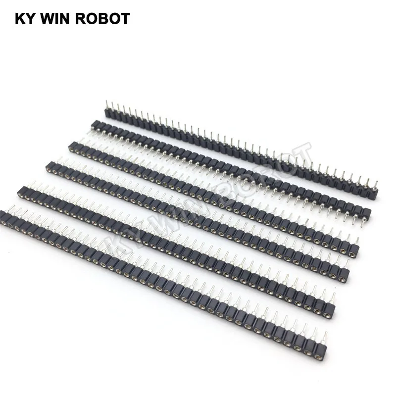 10 шт./лот 40 P гнездовой штырьковый разъем 1x40 Pin 2 54 круглый соединитель 1*40 отверстие