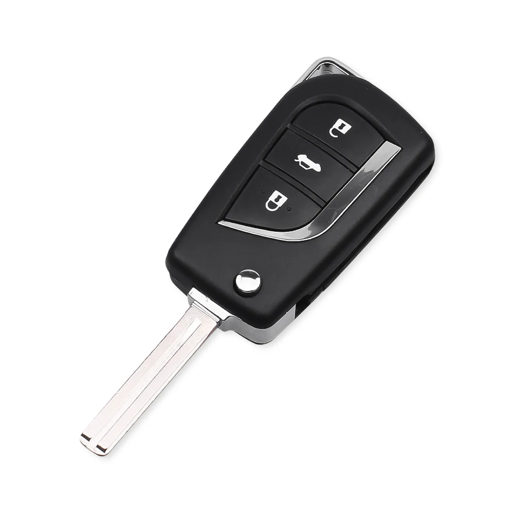 Dandkey 3 кнопочный складной ключ для автомобиля задний флип Toyota Corolla Camry TOY48 Сменный