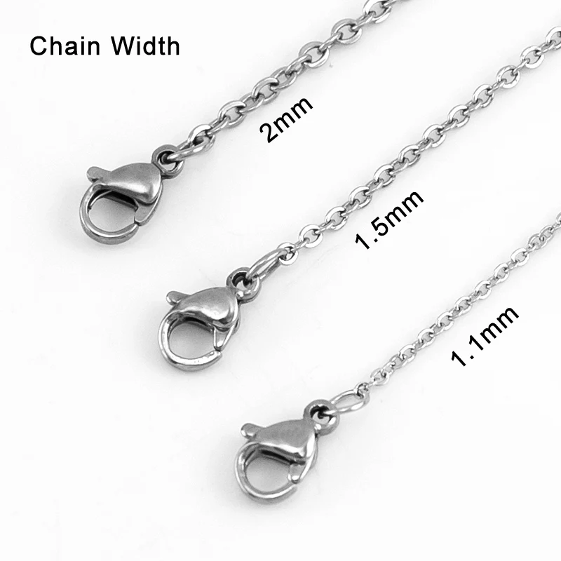 Серебряная/золотая цепочка из нержавеющей стали с застежкой колье для женщин 1 1/1