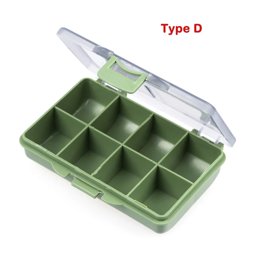 Type D Новинка, 14 отсеков, коробка для рыболовных снастей, приманка, крючки, чехол для хранения, Рыболовный инструмент, коробка для сортировки снастей для Pesca - Цвет: Type D