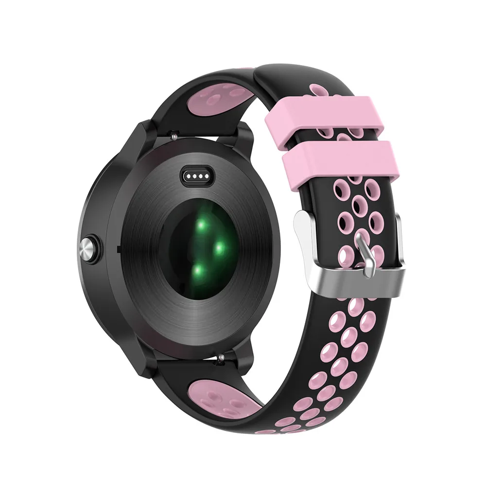 Силиконовый ремешок 20 мм для Garmin VIVOMOVE 3/HR Sport для samsung Galaxy Watch 42 мм R815 для Timex Weekender/Expedition