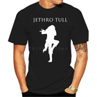 Черная новая футболка Jethro Tull с логотипом рок-группы
