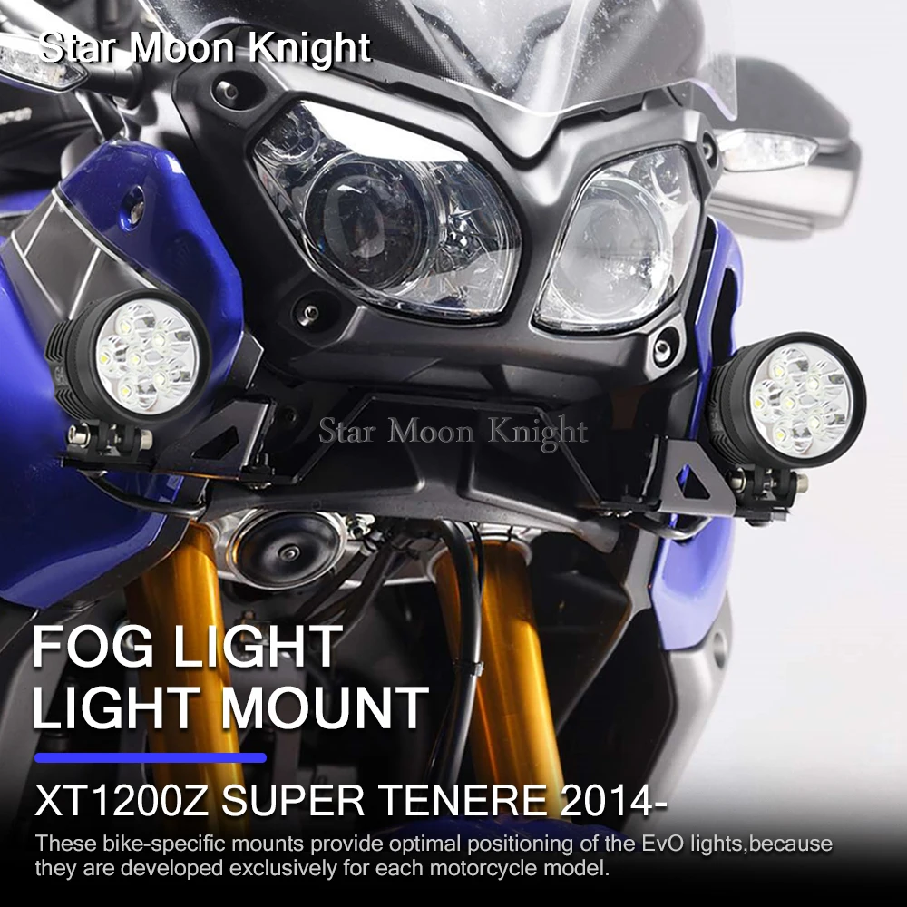 

Подходит для Yamaha XT1200Z XTZ 1200 Super Tenere 2014-мотоциклетные вспомогательные кронштейны для крепления фар дальнего света держатель прожектора