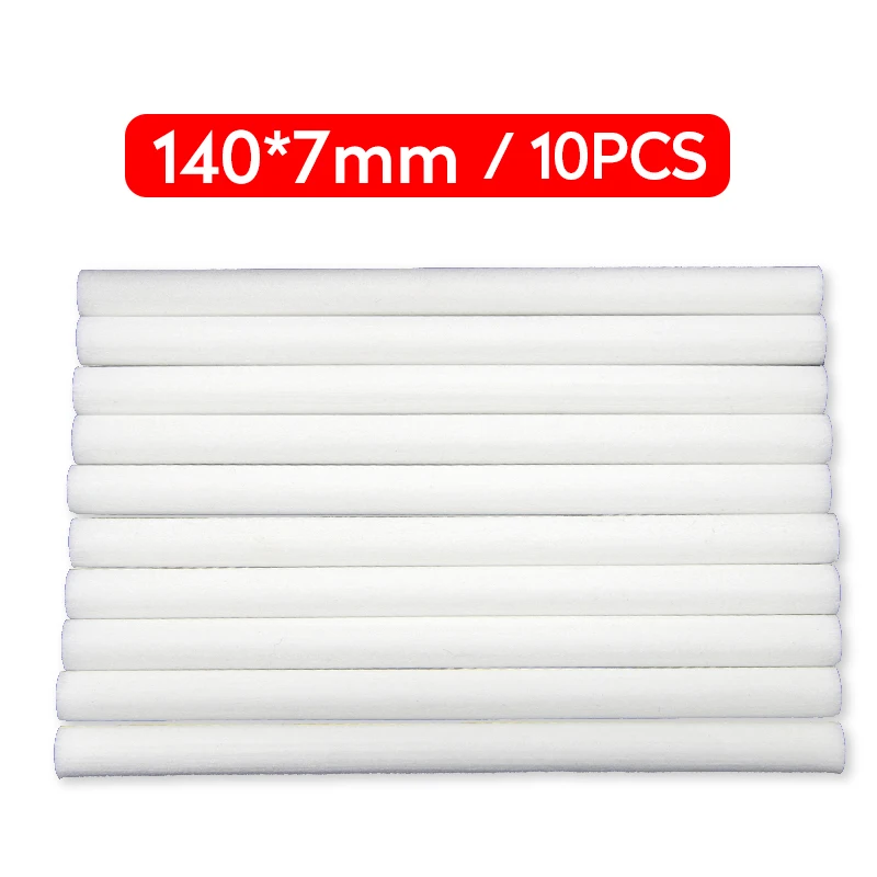 

10PCS 140x7mm Humidifier Filters Replacement Cotton Sponge Stick for USB Humidifier Aroma Diffusers Mist Maker