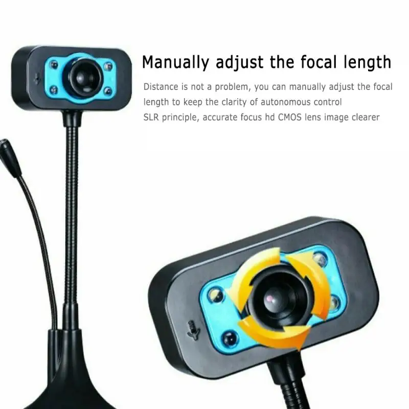 

HD Web Camera Webcam USB2.0 Auto Focus Video Call With Mic For Computer PC Laptop For Video Conferencing Video Teaching