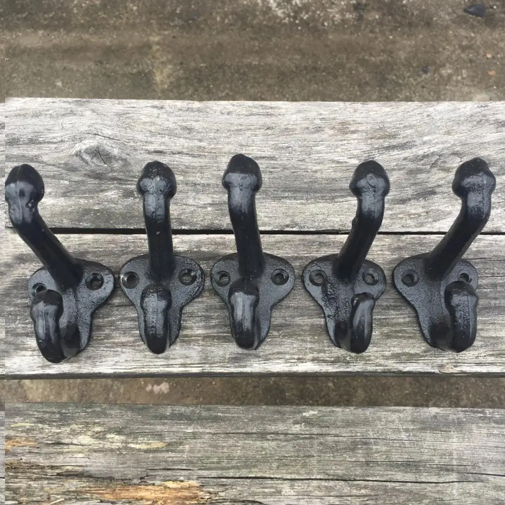 

Vintage Style Cast Iron Wall Coat Hooks Hat Hook Hall Tree 2 3/4 inch