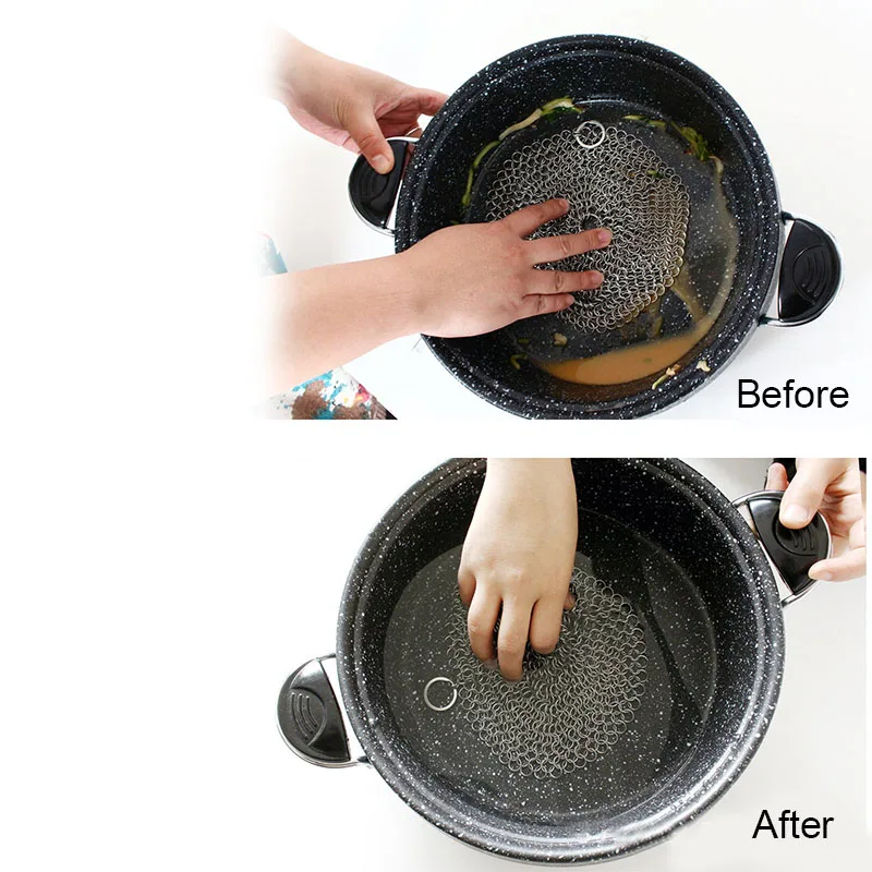 Чугунный очиститель из нержавеющей стали скребок для решетки гриля сковородки