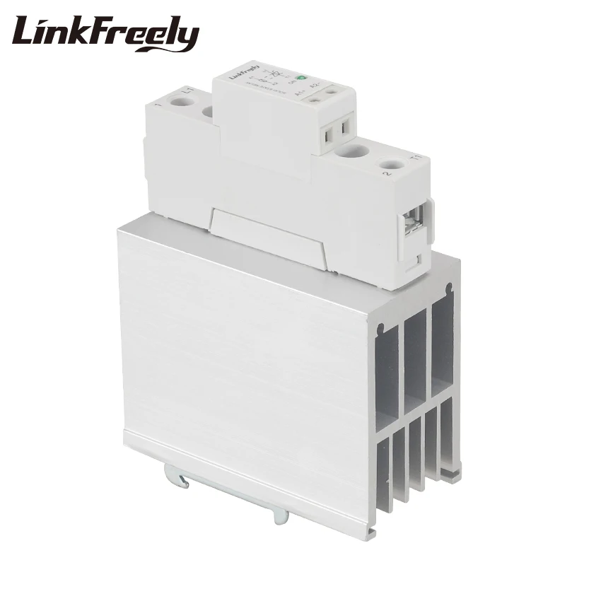 TRA23D80H DC AC Heat Sink SSR Solid State Relay Din Rail 80A 24-280VAC Out 3V 5V 12V 24V In Electrical Voltage Switch | Обустройство
