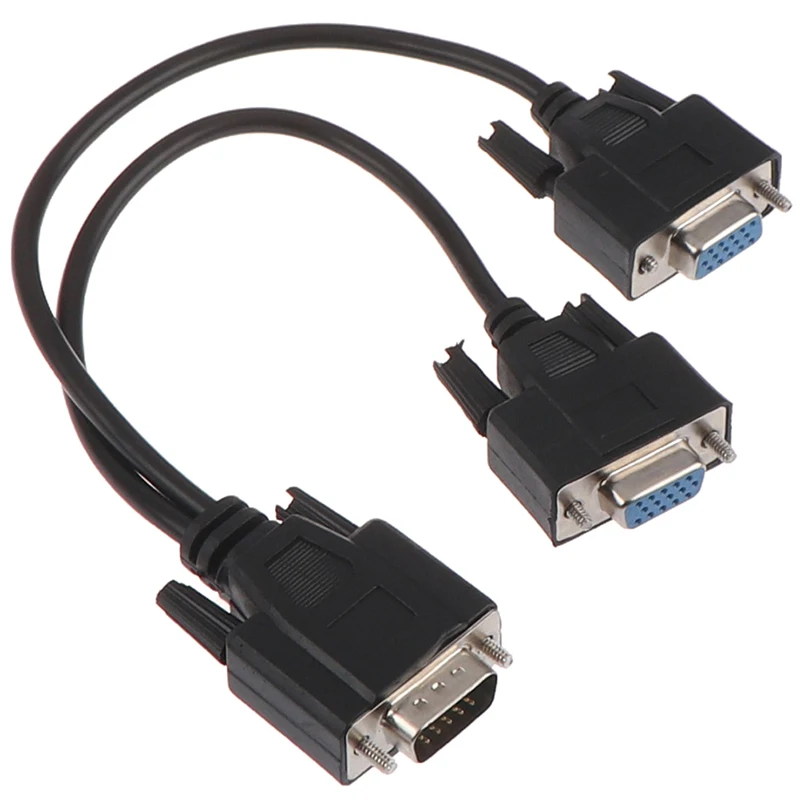Кабель-разветвитель для видеомонитора 15Pin VGA папа-2 Vga Svga мама | Электроника
