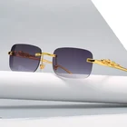 Солнцезащитные очки без оправы для мужчин и женщин UV-400