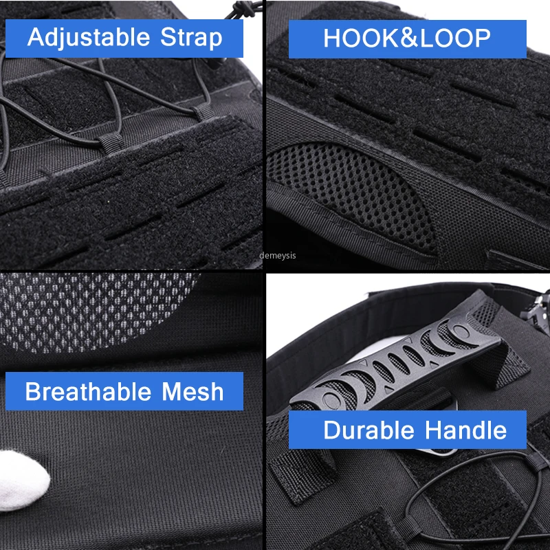 Регулируемый тактический жилет для собак комплект одежды военных Molle охотничий