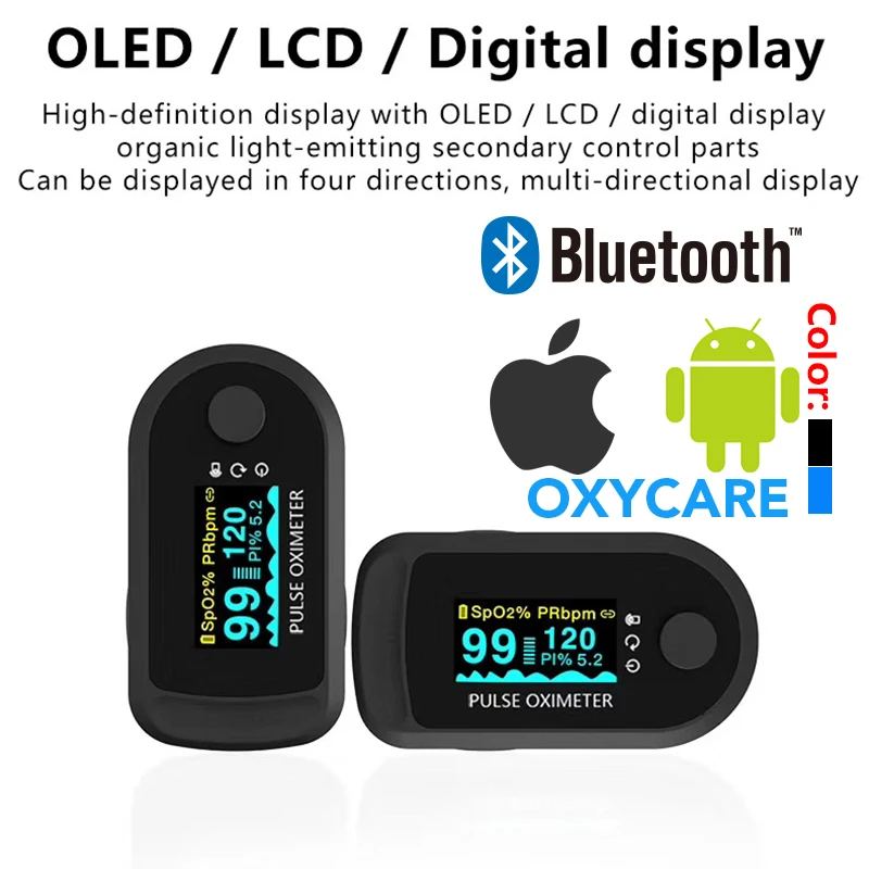 Пульсоксиметр на кончик пальца HRV SpO2 PR PI четыре в одном мониторе| |