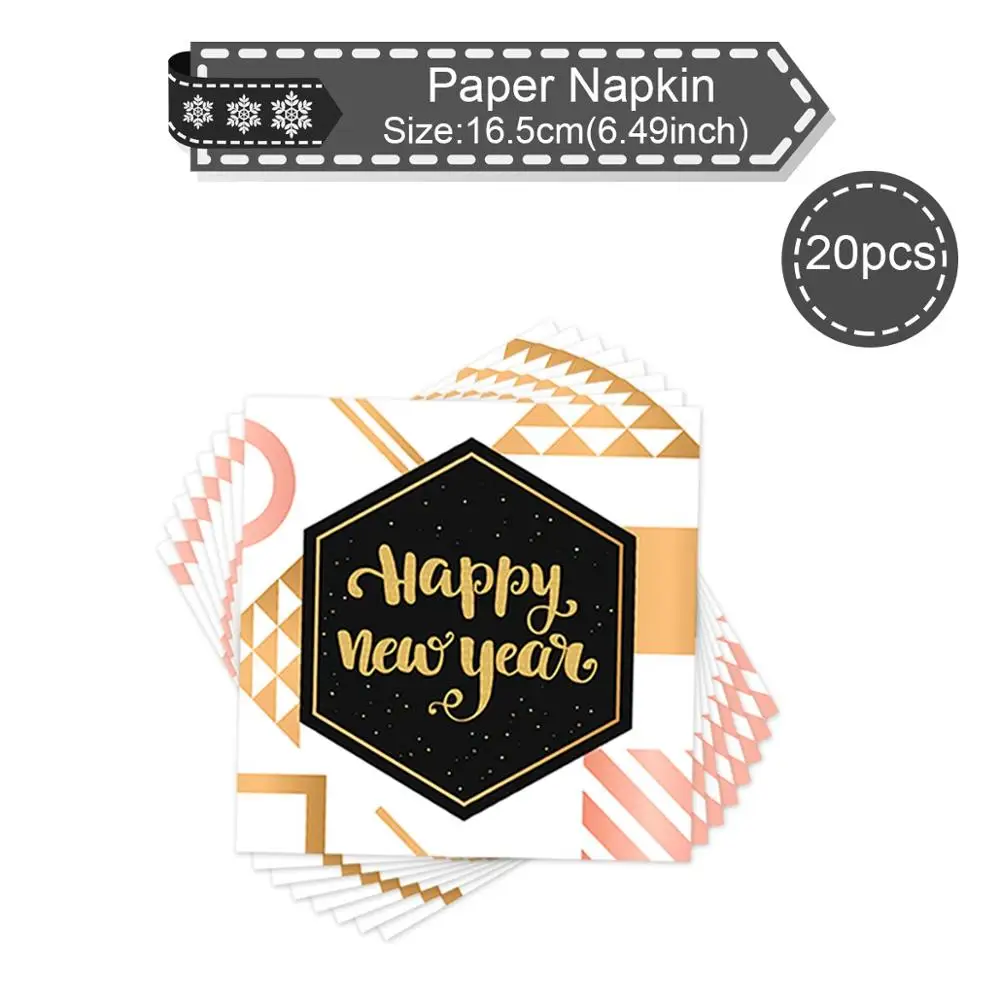 Paper Napkin 20pcs Новогодняя фоторамка из фольги с воздушным шаром рождественские украшения для дома рождественские украшения Noel Navidad рождественские украшения - Цвет: Paper Napkin 20pcs