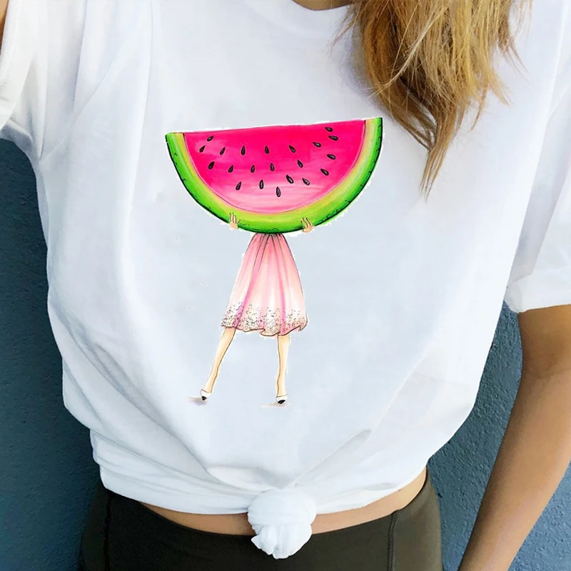 

Women Clothes Printed Fruit Women T-Shirt Top Casual Woman Tee Shirt