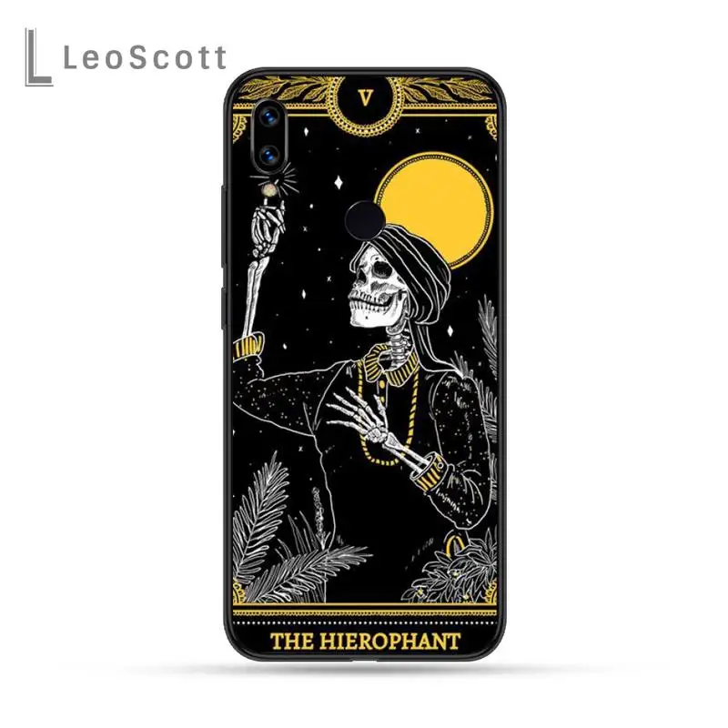 

Death Tarot Phone Case For Xiaomi Redmi Note 4 4x 5 6 7 8 pro S2 PLUS 6A PRO