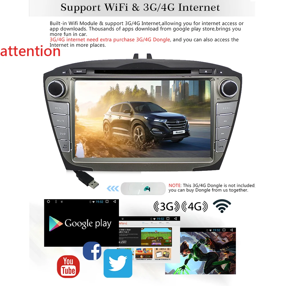 8 &quotсенсорный экран Android8.1 Quad/Восьмиядерный автомобильный DVD gps AM/FM BT sd/usb разъем