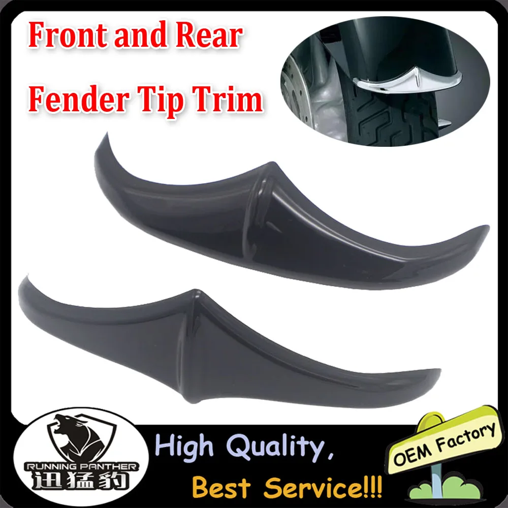 

Motorcycle Front Rear Fender Leading Trailing Edge Tip For 1998-2019 2018 2017 Touring Road King Glide Fairing Trim Cover Accent
