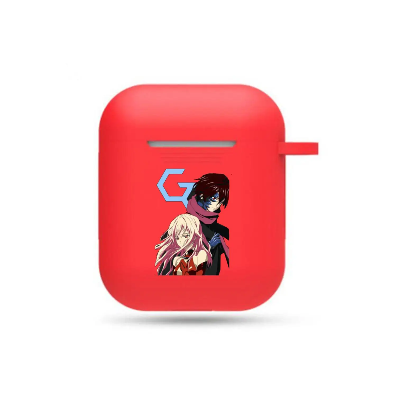 

Аниме Guilty Crown Чехол для гарнитуры наушников чехол реквизит унисекс красный Airpods Bluetooth наушники чехол Защитный чехол для гарнитуры