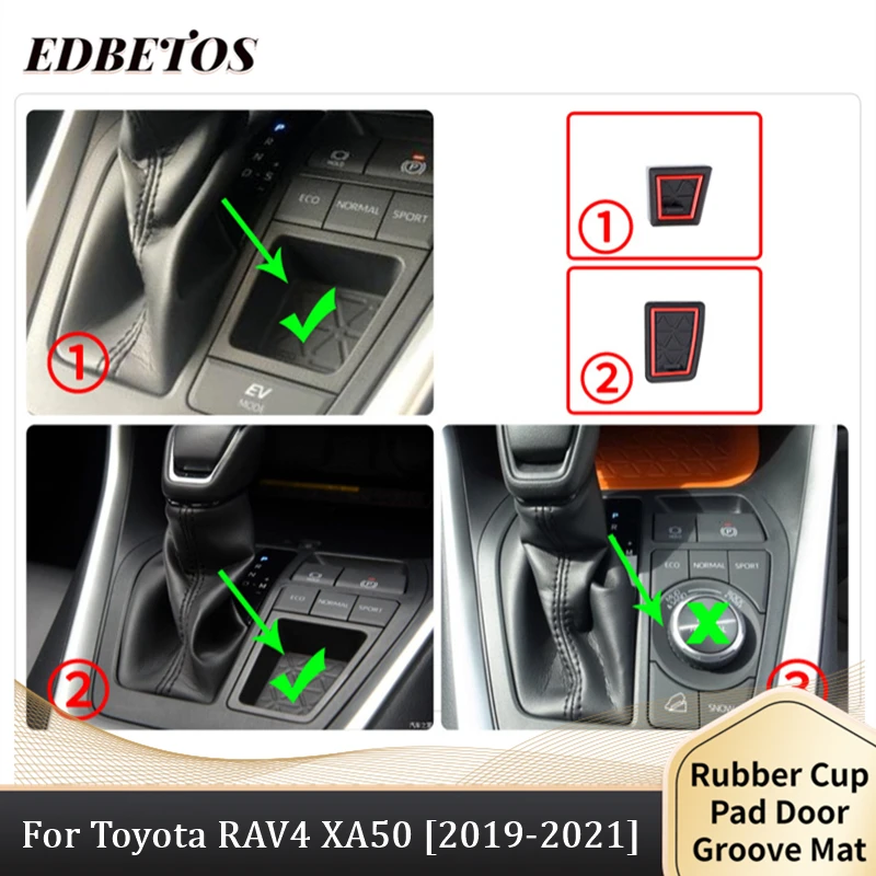 anti slip mat for phone gate slot mats cup rubber pads rug for toyota rav4 2019 2020 2021 xa50 rav 4 50 car stickers accessories free global shipping