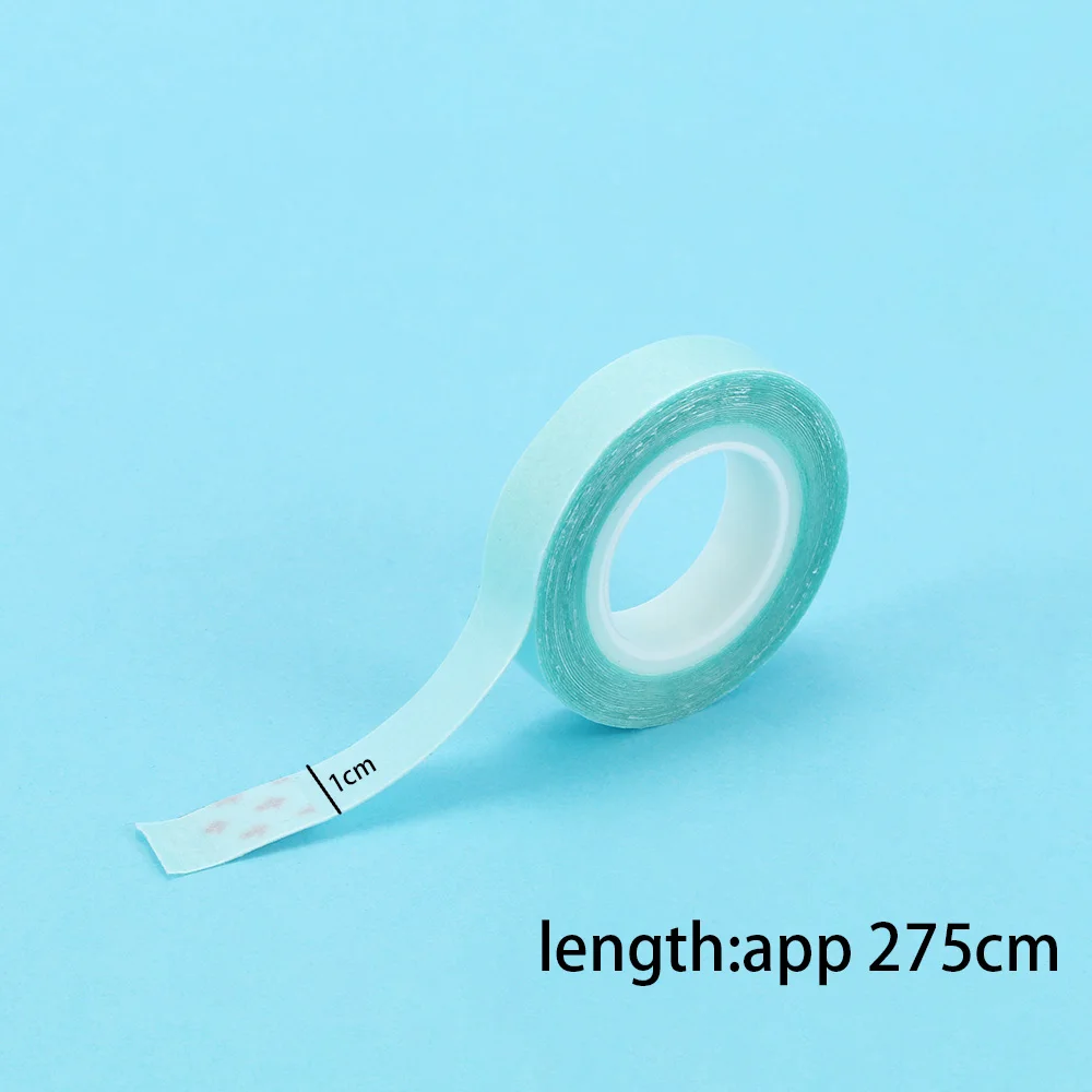 1 рулон синий Двусторонняя Hair пряди для Применение с прочными клеящими