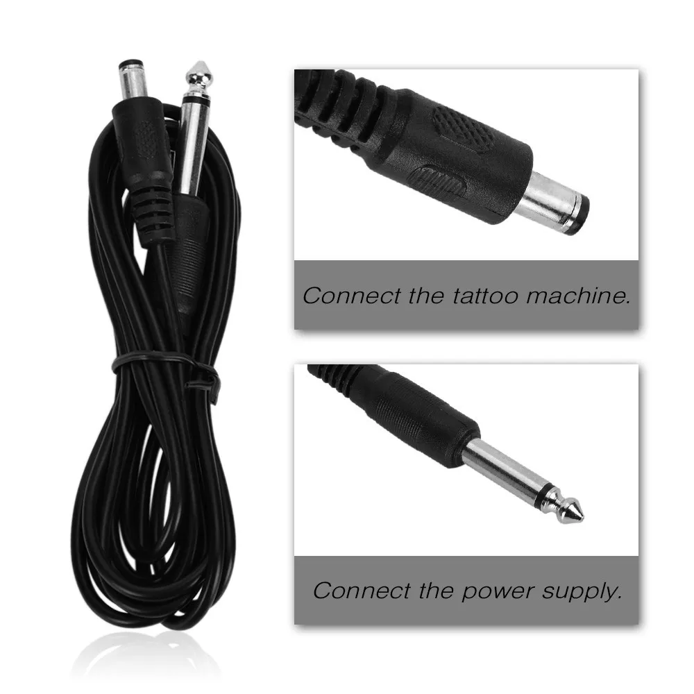 Шнур с зажимом постоянного тока для блока питания татуировки RCA кабель машинки