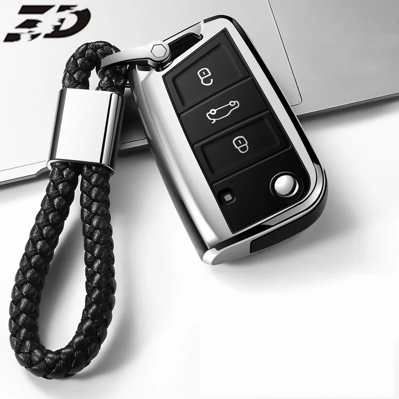 

New TPU key case cover Key case protective shell holder for VW New Passat Lavida Tiguan Car Holder Shell
