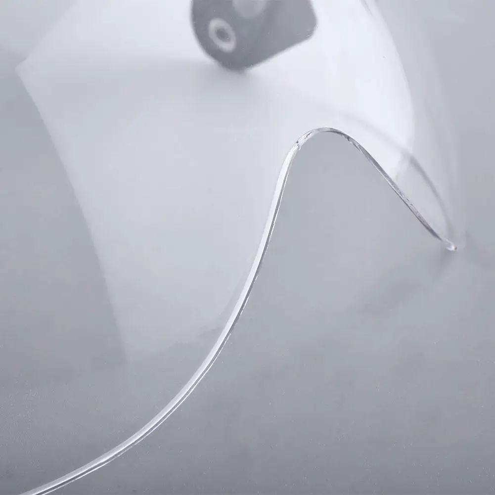 

Shield Helmet Fashion Accessory Visor 3 Snap for FLIP UP DOWN Motorcycles Clear for Pilot Style