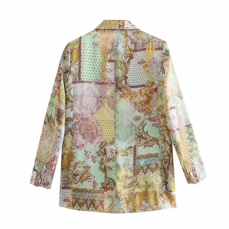 

Za Blazers Suit Jacket office Women Suits coat New Fashion Printing Casual Young Women Suits 2021 Casual Street Elegant Blazers