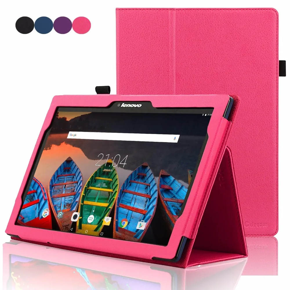 Откидной Чехол-подставка для планшета Lenovo Tab 2 10 1 A10-30 A10-70 X30F X70F PU кожаный чехол 3 plus