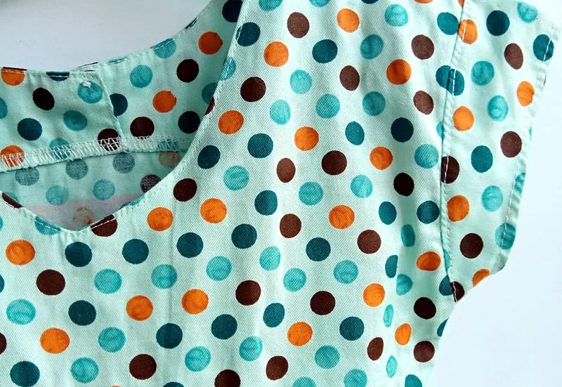 Kids Dresses For Summer Girls Dress New Fashion Vintage Polka Dot Princess | Детская одежда и обувь