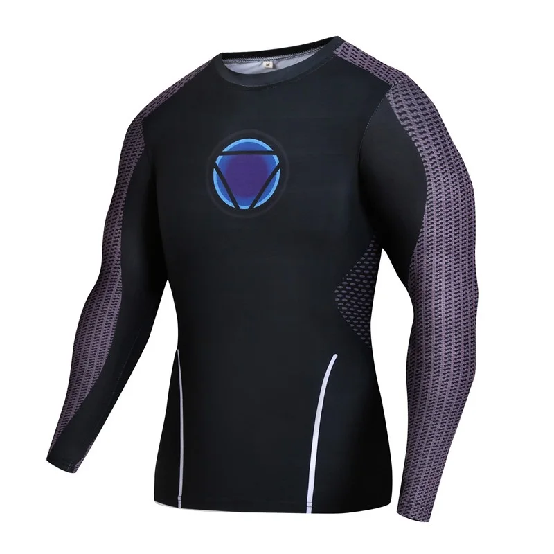 Футболка для фитнеса с принтом мстители футболка Железный человек