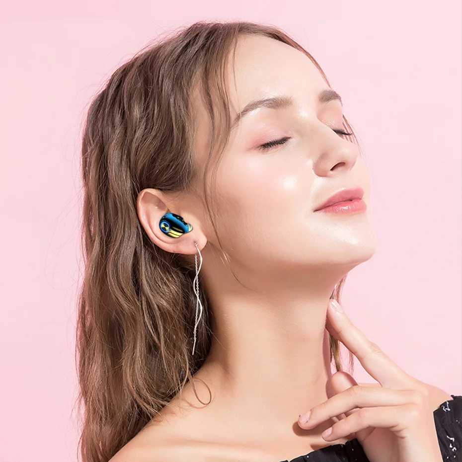 

Bluetooth Wireless Headphones With Mic Sports Waterproof TWS Bluetooth Earphones Key Control Wireless Headsets Earbuds Phone