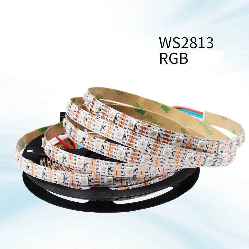 Пиксельная Светодиодная лента WS2813 1 м/2 м/3 м/4 м/5 м с двойным сигналом 30/60/144
