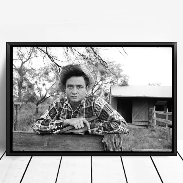 Настенный ретро-постер с изображением Джонни наличного без рамки | Дом и сад