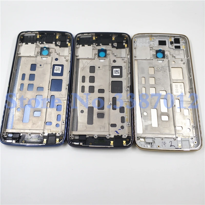 Для Motorola Moto G5 Plus XT1686 Задняя крышка батареи Совершенно новая средняя крышка рамка Корпус с объективом(без боковых кнопок