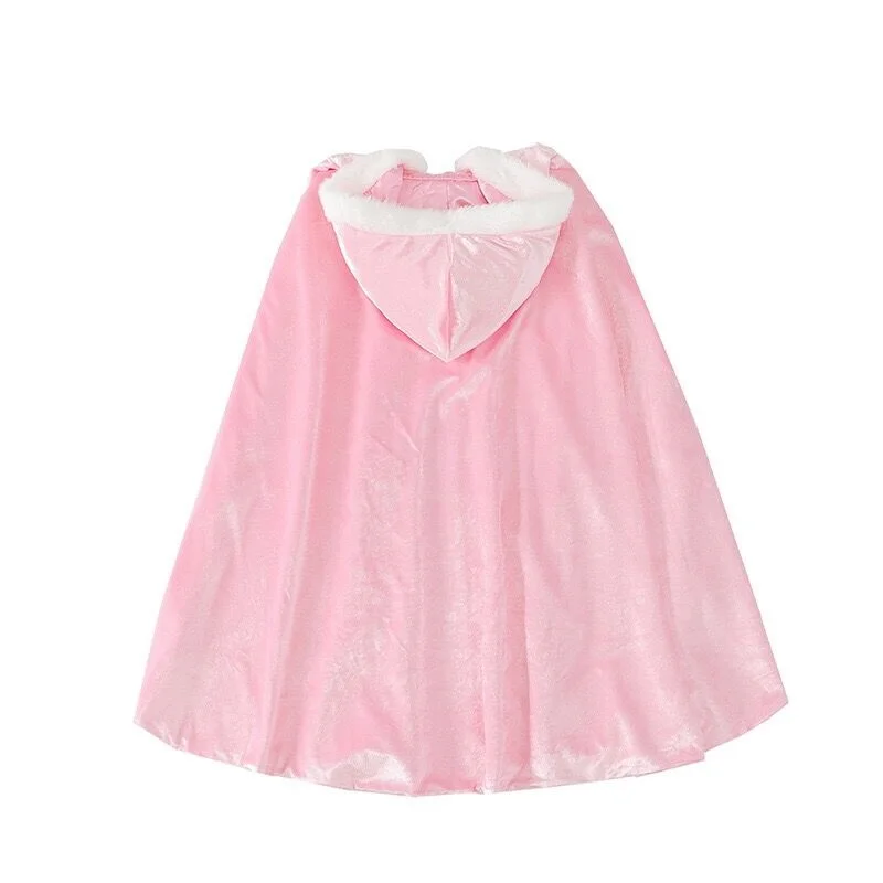 

Winter Girls Princess Cloak Halloween Anna Elsa Sofia Belle Cloak Girl Dressing Cape